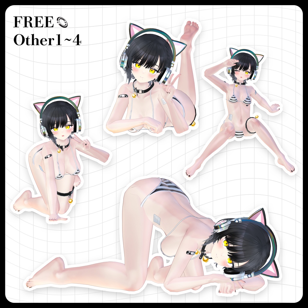 ☕【FREE】撮影向けPOSE Set 50種《 期間限定SALE 》〘 ♡Binah♡ 〙