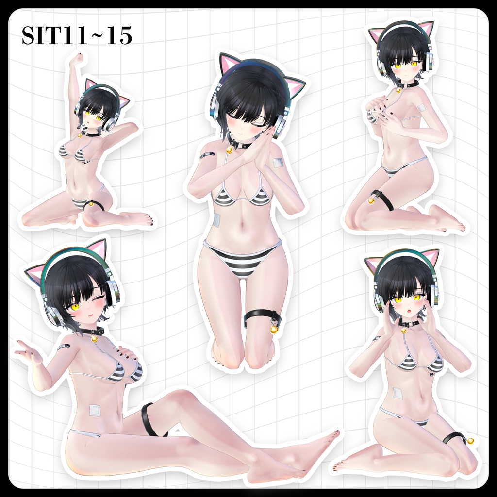 ☕【FREE】撮影向けPOSE Set 50種《 期間限定SALE 》〘 ♡Binah♡ 〙