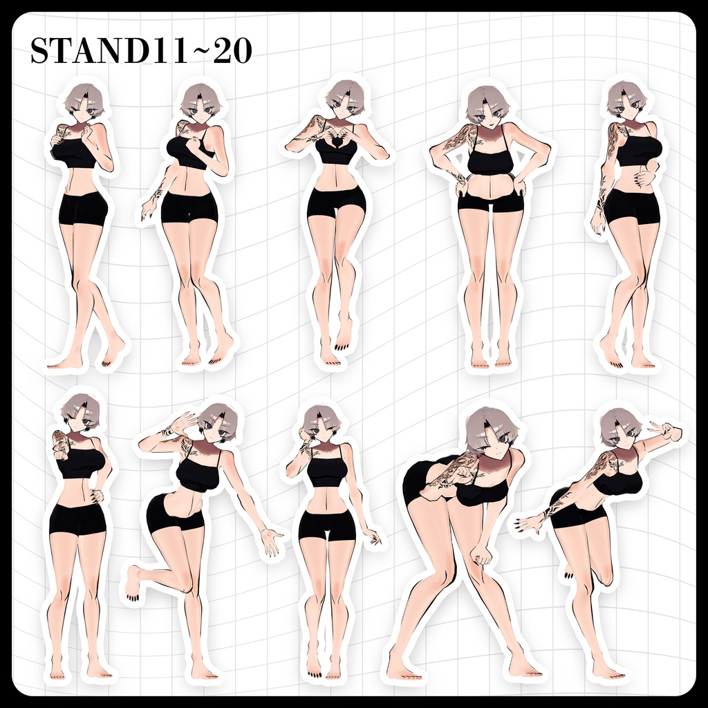☕【FREE】撮影向けPOSE Set 50種《 期間限定SALE 》〘 ♡SiuSiu♡ 〙