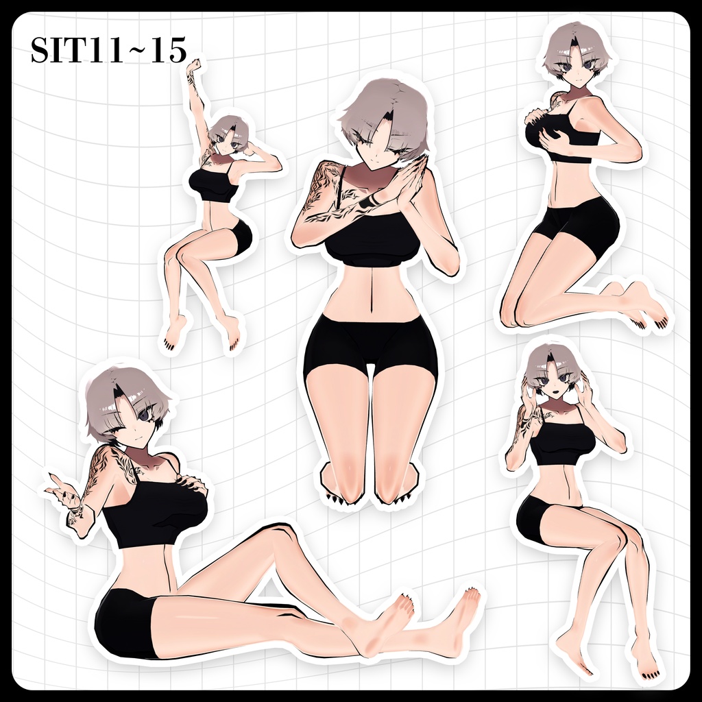 ☕【FREE】撮影向けPOSE Set 50種《 期間限定SALE 》〘 ♡SiuSiu♡ 〙