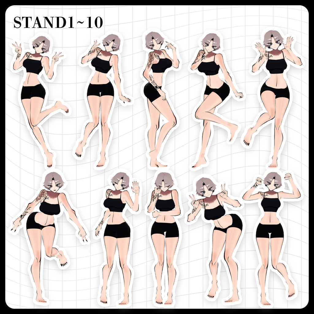 ☕【FREE】撮影向けPOSE Set 50種《 期間限定SALE 》〘 ♡SiuSiu♡ 〙