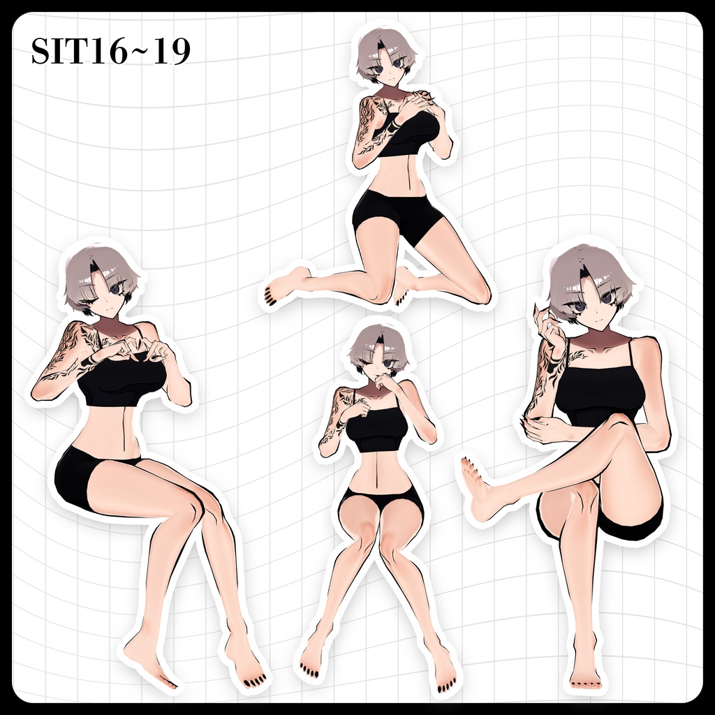 ☕【FREE】撮影向けPOSE Set 50種《 期間限定SALE 》〘 ♡SiuSiu♡ 〙