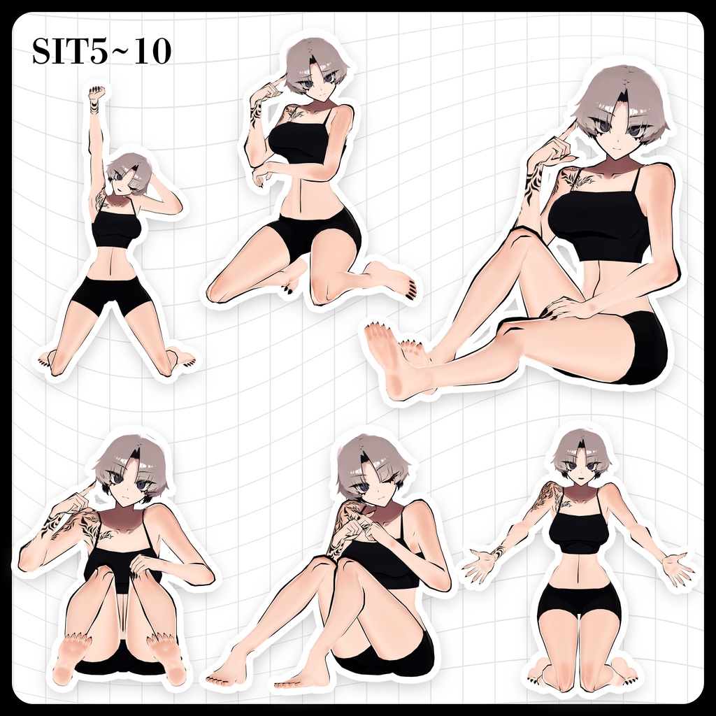 ☕【FREE】撮影向けPOSE Set 50種《 期間限定SALE 》〘 ♡SiuSiu♡ 〙