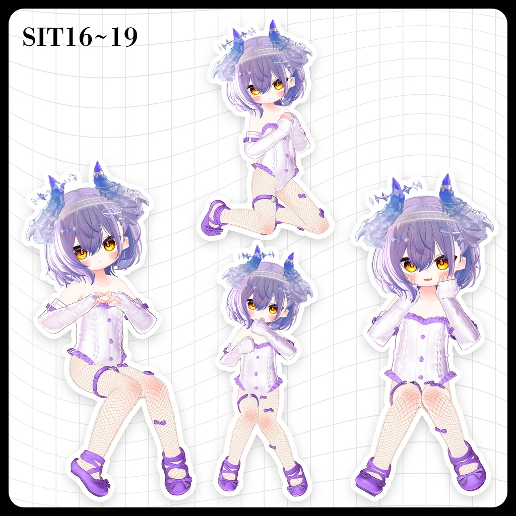 ☕【FREE】撮影向けPOSE Set 50種《 期間限定SALE 》〘 ♡Melvii♡ 〙