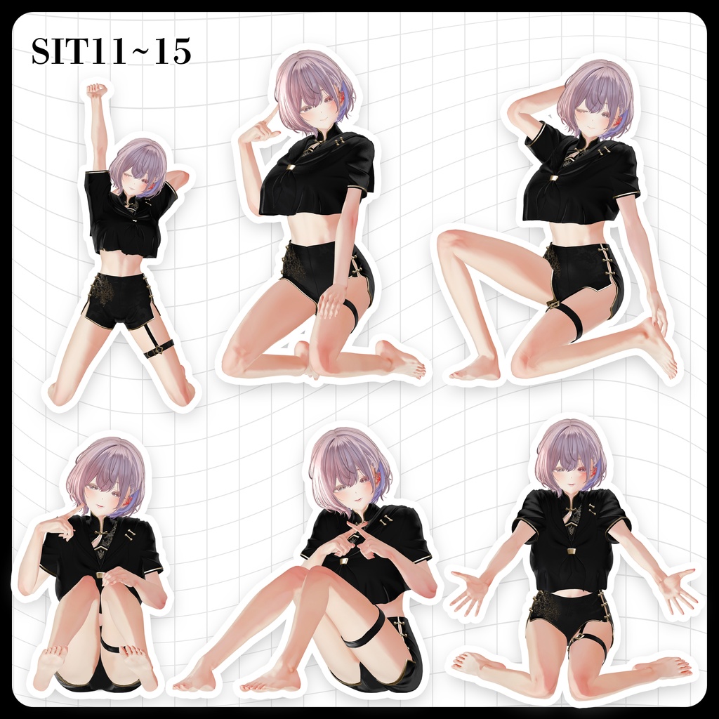 ☕【FREE】撮影向けPOSE Set 50種《 期間限定SALE 》〘 ♡Midaris♡ 〙