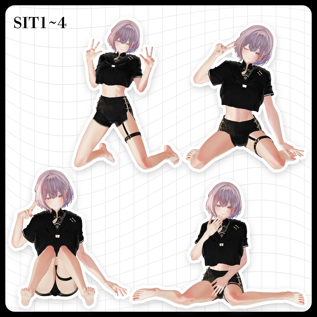 ☕【FREE】撮影向けPOSE Set 50種《 期間限定SALE 》〘 ♡Midaris♡ 〙
