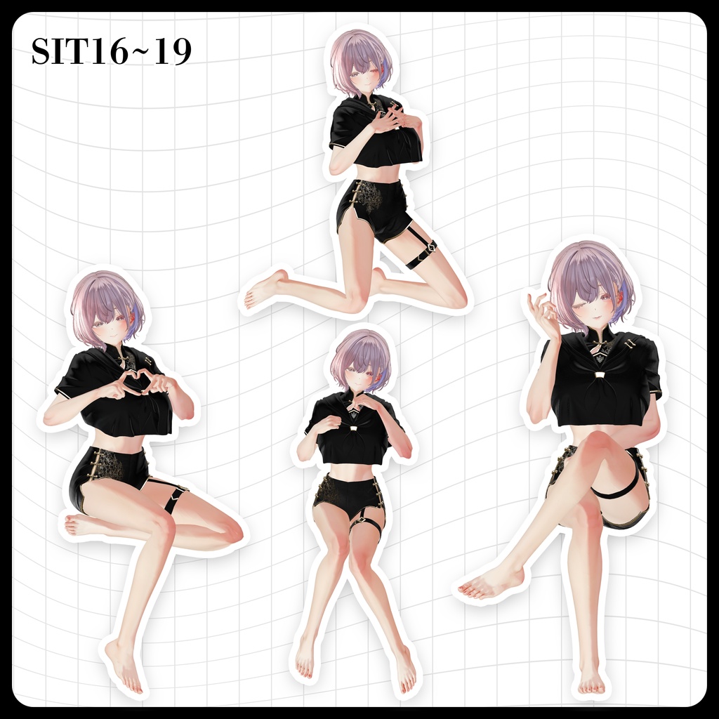 ☕【FREE】撮影向けPOSE Set 50種《 期間限定SALE 》〘 ♡Midaris♡ 〙