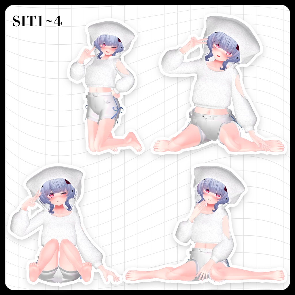 ☕【FREE】撮影向けPOSE Set 50種《 期間限定SALE 》〘 ♡Cian♡ 〙
