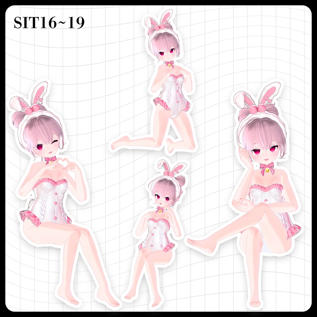 ☕【FREE】撮影向けPOSE Set 50種《 期間限定SALE 》〘 ♡Karin♡ 〙