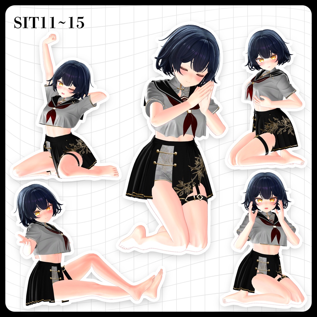 ☕【FREE】撮影向けPOSE Set 50種《 期間限定SALE 》〘 ♡Luchika♡ 〙