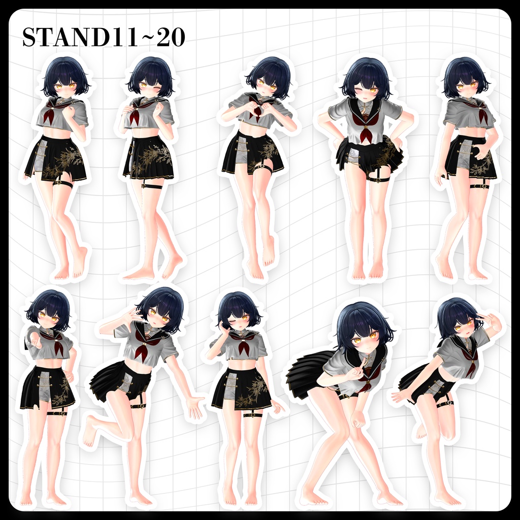 ☕【FREE】撮影向けPOSE Set 50種《 期間限定SALE 》〘 ♡Luchika♡ 〙