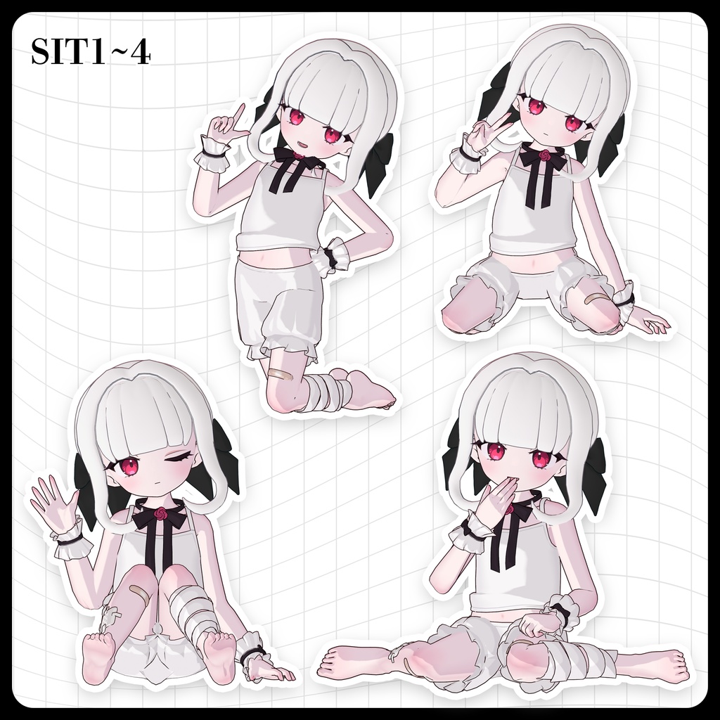 ☕【FREE】撮影向けPOSE Set 50種《 期間限定SALE 》〘 ♡Nochica♡ 〙