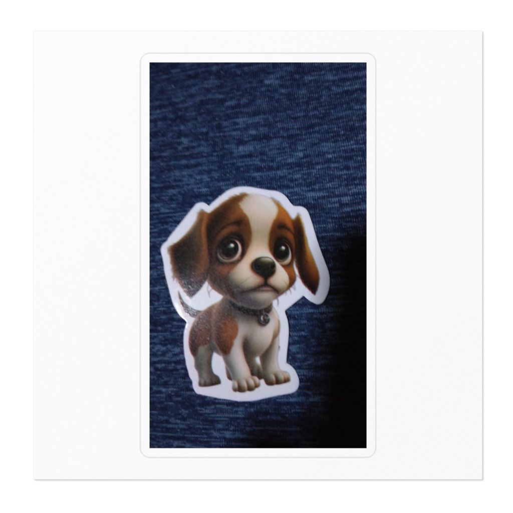 かわいい犬ステッカー