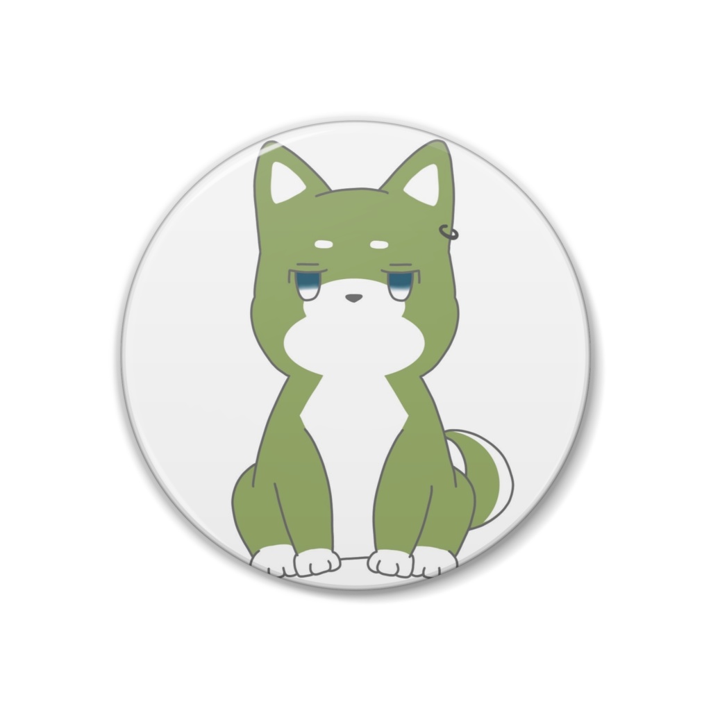 三重犬缶バッジ