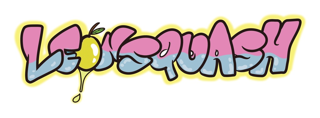 LE🍋NSQUASHステッカー Pinkyellow