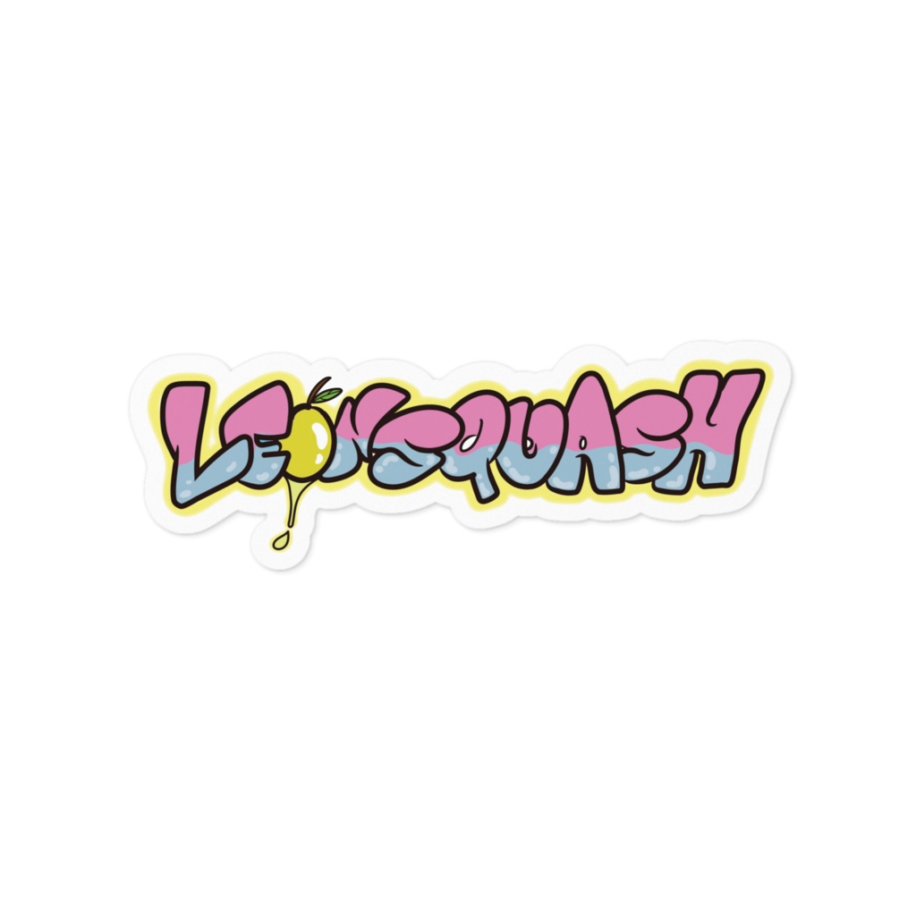 LE🍋NSQUASHステッカー Pinkyellow