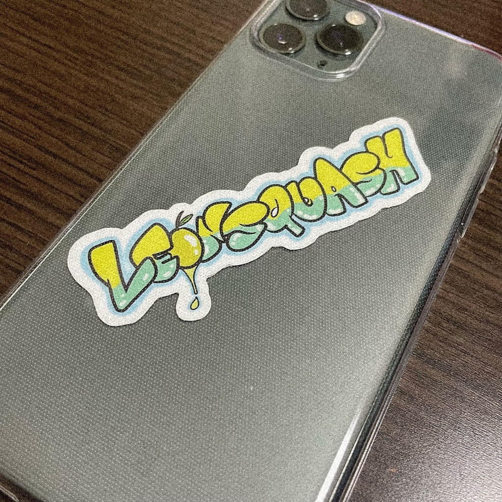 LE🍋NSQUASHステッカー Yellowblue