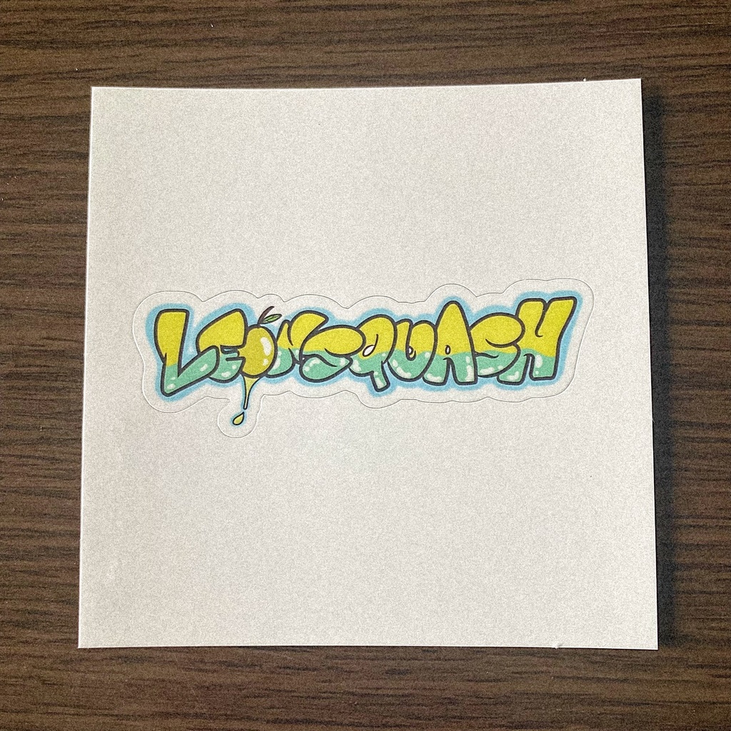 LE🍋NSQUASHステッカー Yellowblue