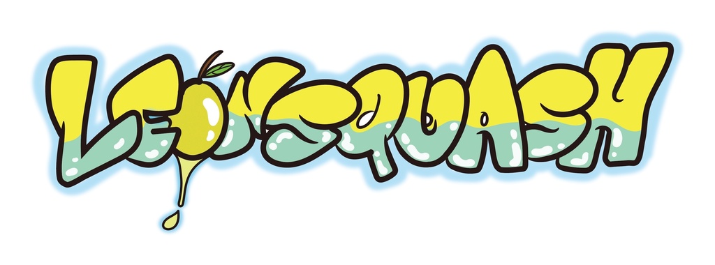 LE🍋NSQUASHステッカー Yellowblue