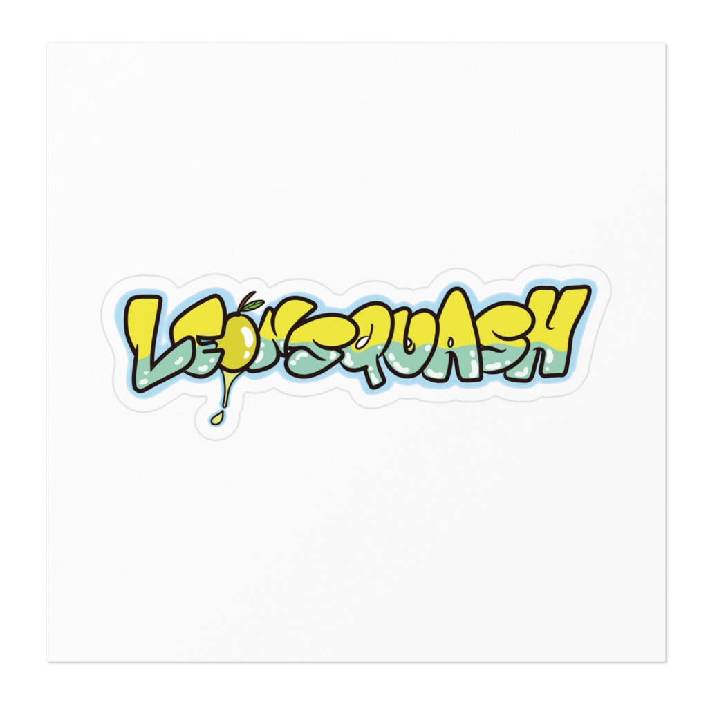 LE🍋NSQUASHステッカー Yellowblue