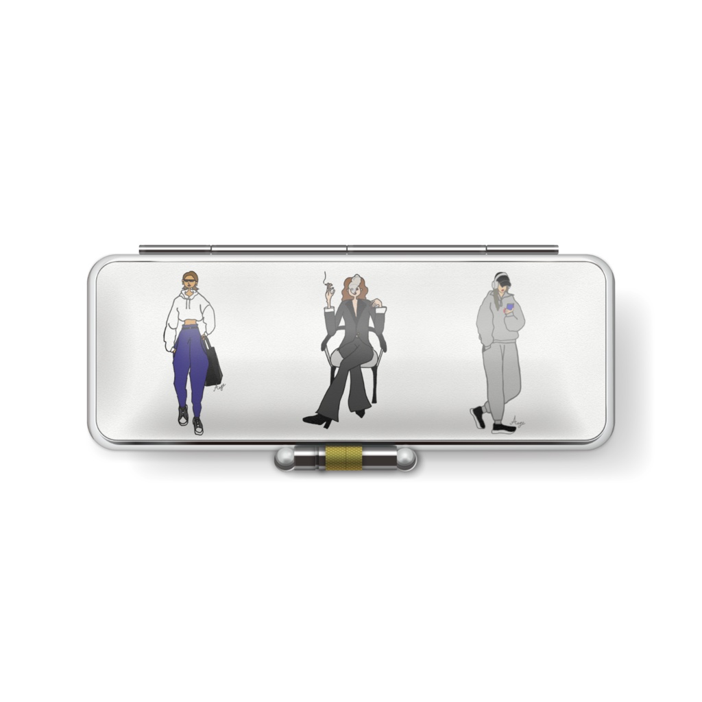 オシャレな世界に1つの印鑑ケース 両面デザイン by Ange.