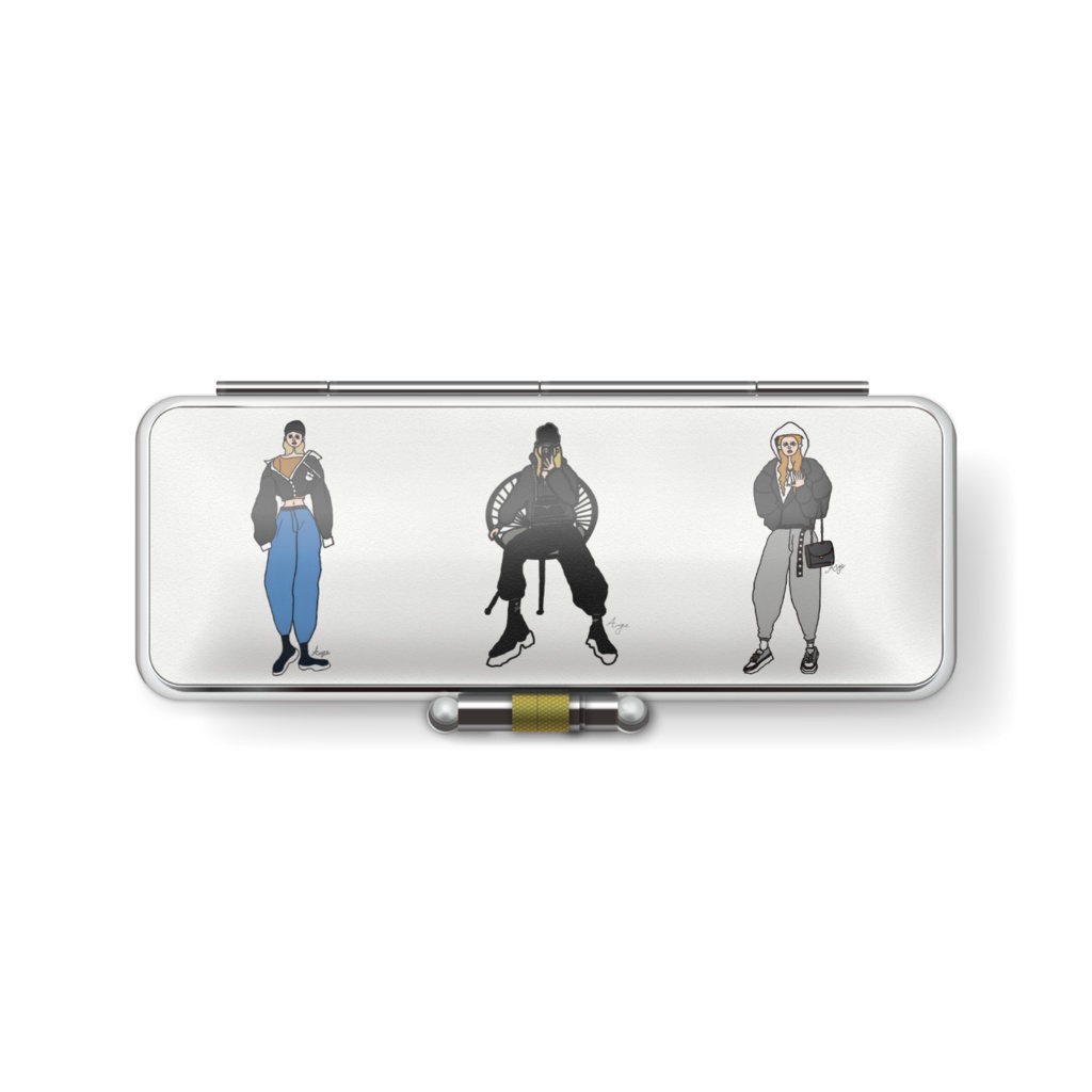 オシャレな世界に1つの印鑑ケース 両面デザイン by Ange.