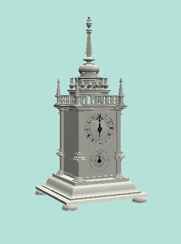 17世紀のドイツの置時計