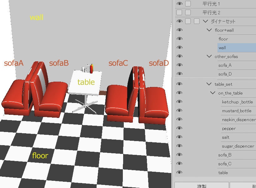 アメリカンダイナーテーブルセット