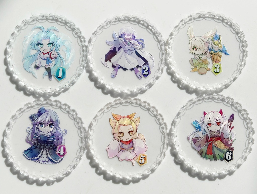 手札誘発モンスターズ チェーン処理順確認カウンター 6枚セット