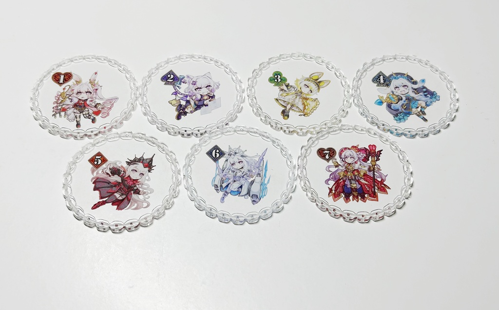 M∀LICE チェーン処理順確認カウンター 7枚セット