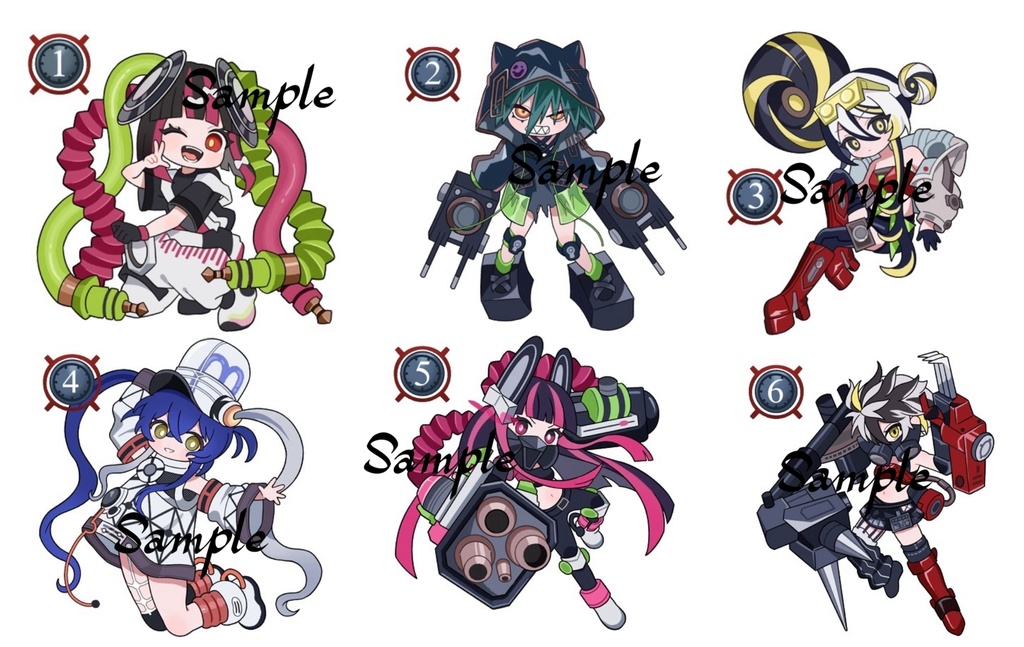 キラーチューン チェーン処理順確認カウンター 6枚セット