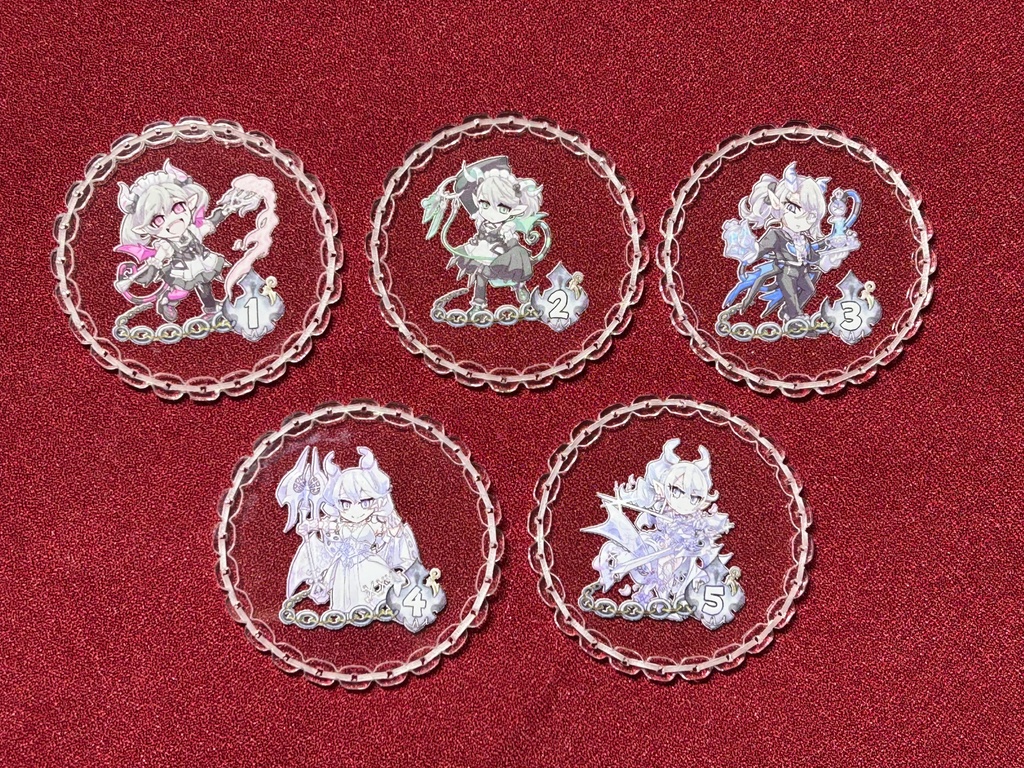 ラビュリンス　チェーン処理順確認カウンター　5枚セット