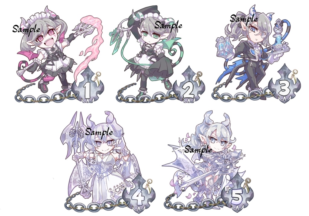 ラビュリンス チェーン処理順確認カウンター 5枚セット