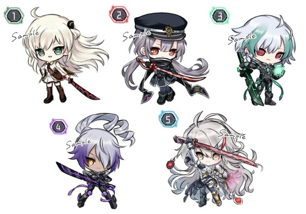 閃刀姫 チェーン処理順確認カウンター 5枚セット