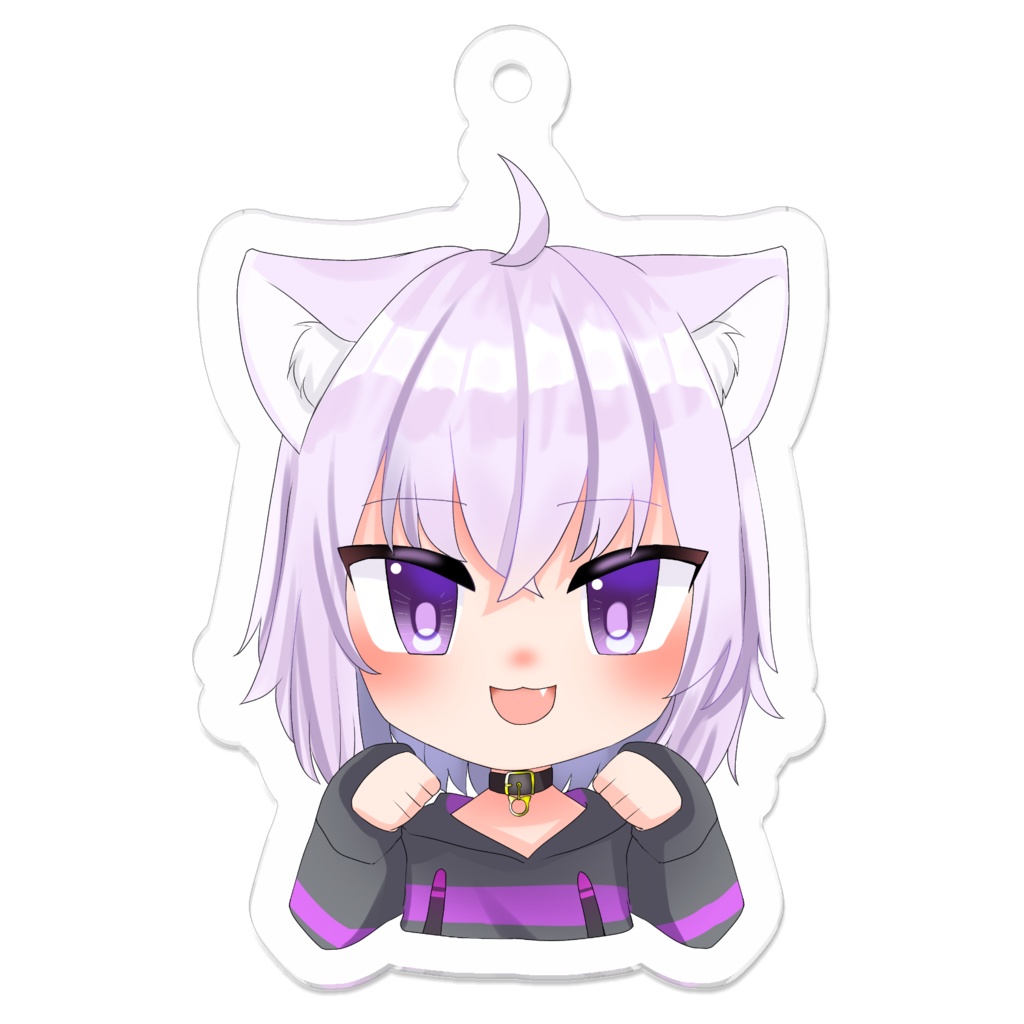 猫又おかゆ [[アクリルキーホダー]] / Nekomata Okayu Arcylic Keychain 50×50,70×70