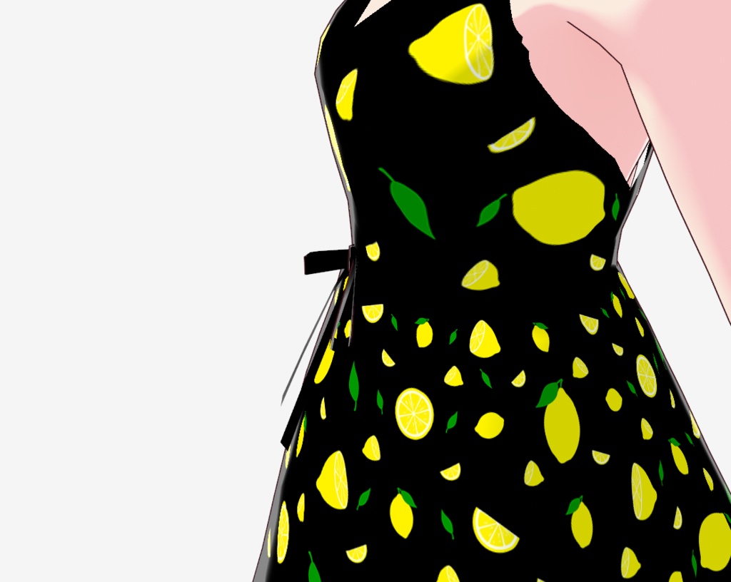 Lemon Crossback Dress, With & Without Ribbon