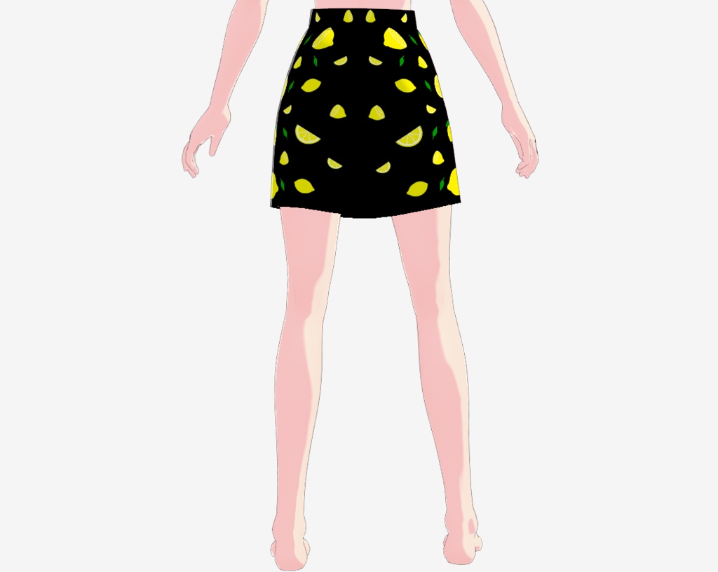 Lemon Pencil Skirt Mini