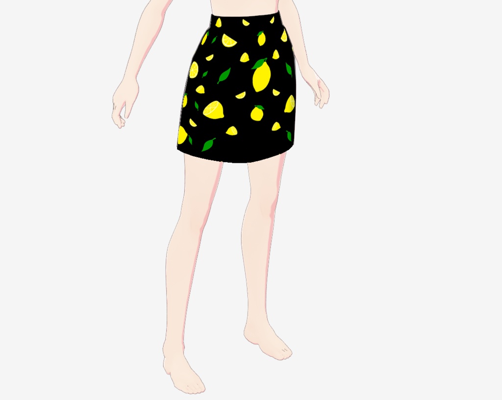 Lemon Pencil Skirt Mini