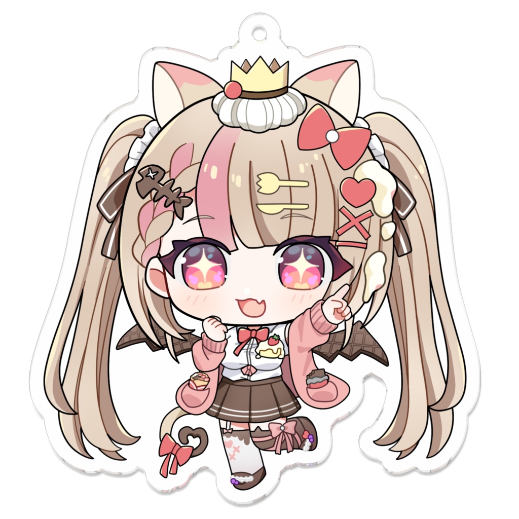 甘宮あみゅ/Amyuキラリ‐アクリルキーホルダー(コーティング)