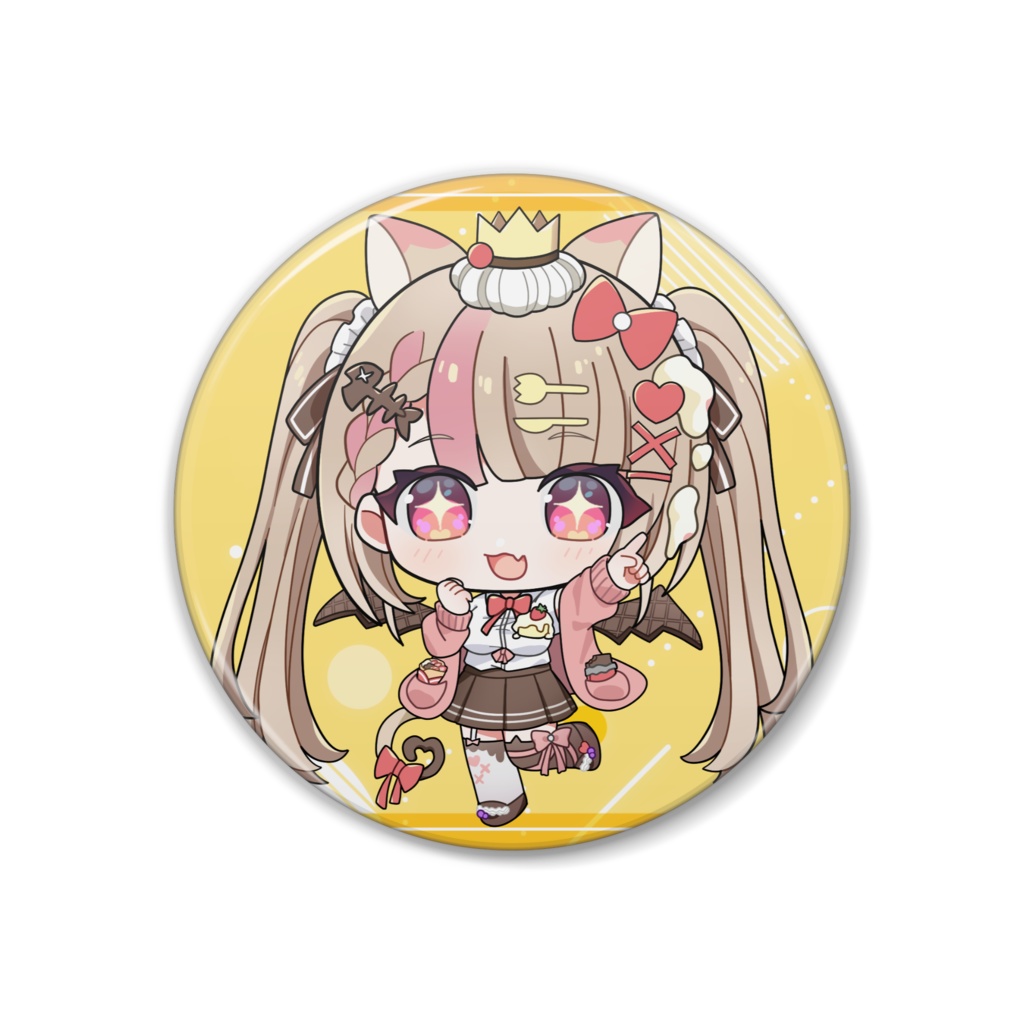 甘宮あみゅ/Amyuチアフルキラリ-缶バッジ