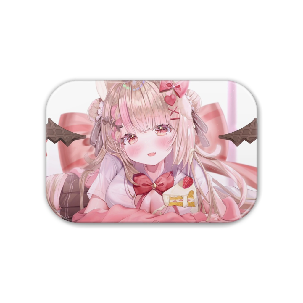 甘宮あみゅ/Amyu あみゅちゃん寄り添い💗-角丸缶バッジ