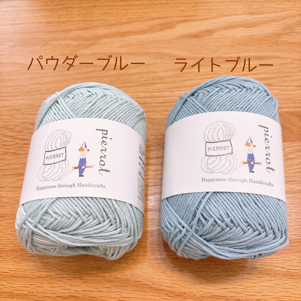 ライトブルー薔薇の巾着