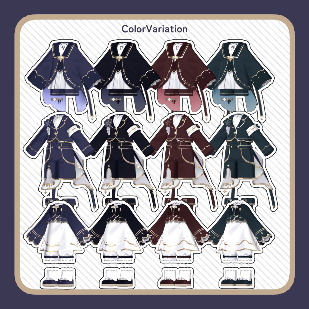 【まめふれんず・うささき対応】星降る森の花咲く夜の装い