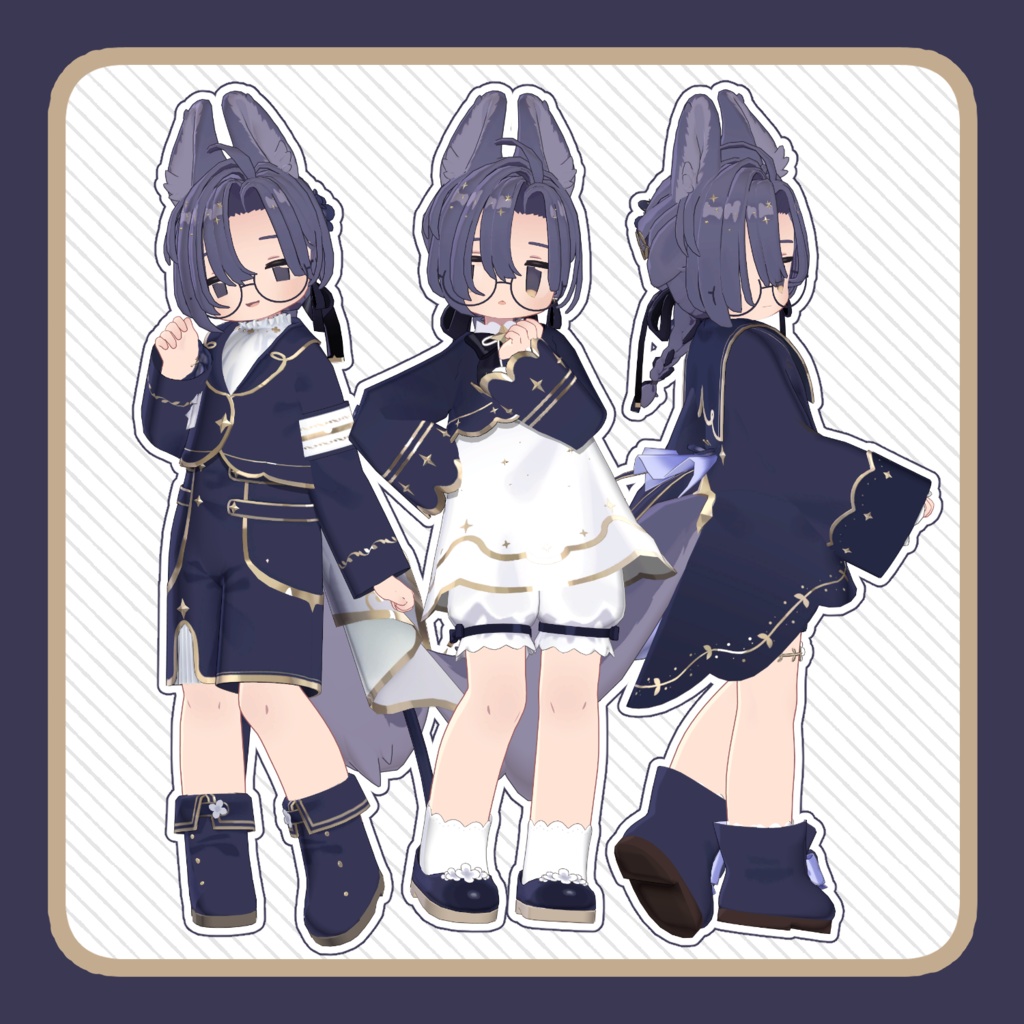 【まめふれんず・うささき対応】星降る森の花咲く夜の装い