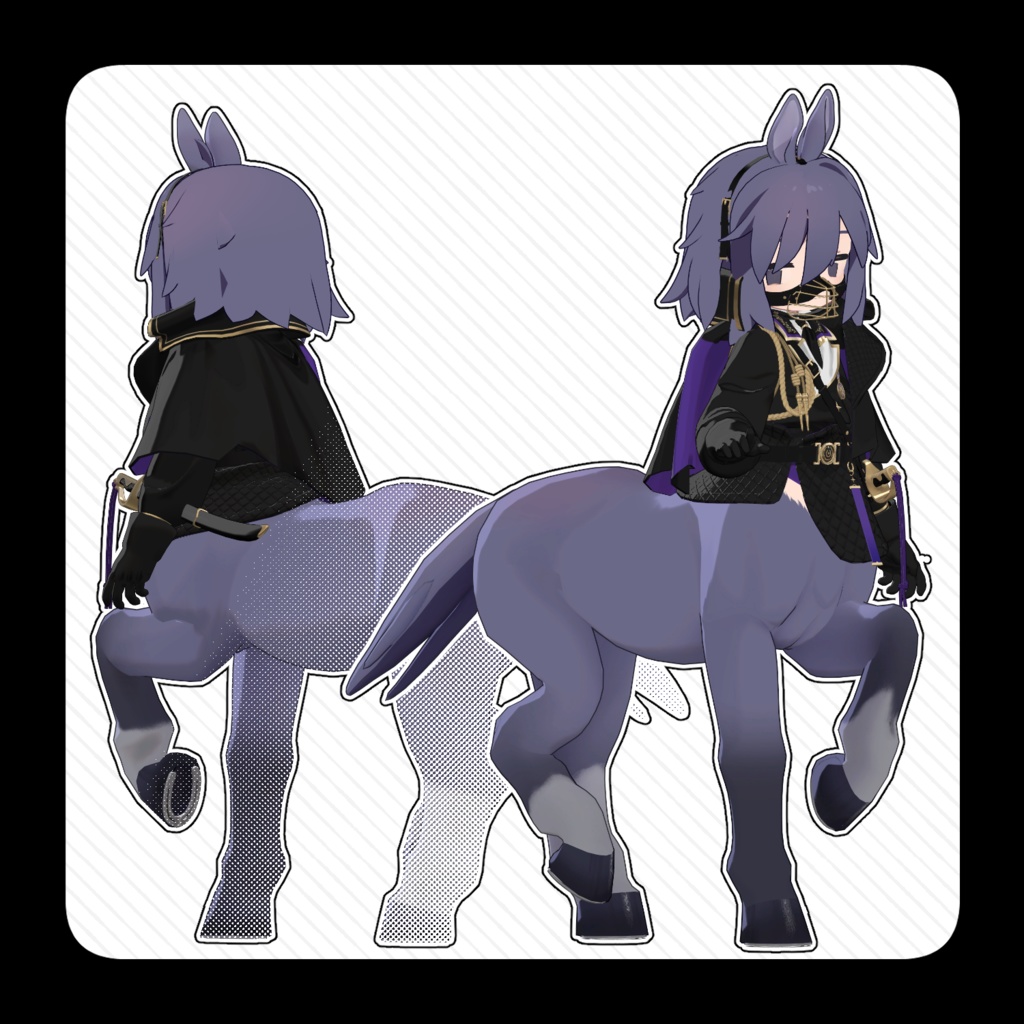 【うささき対応】EquestrianBlackAttire