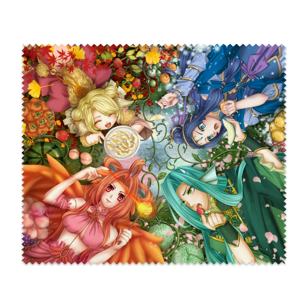 四神の休息_メガネ拭き