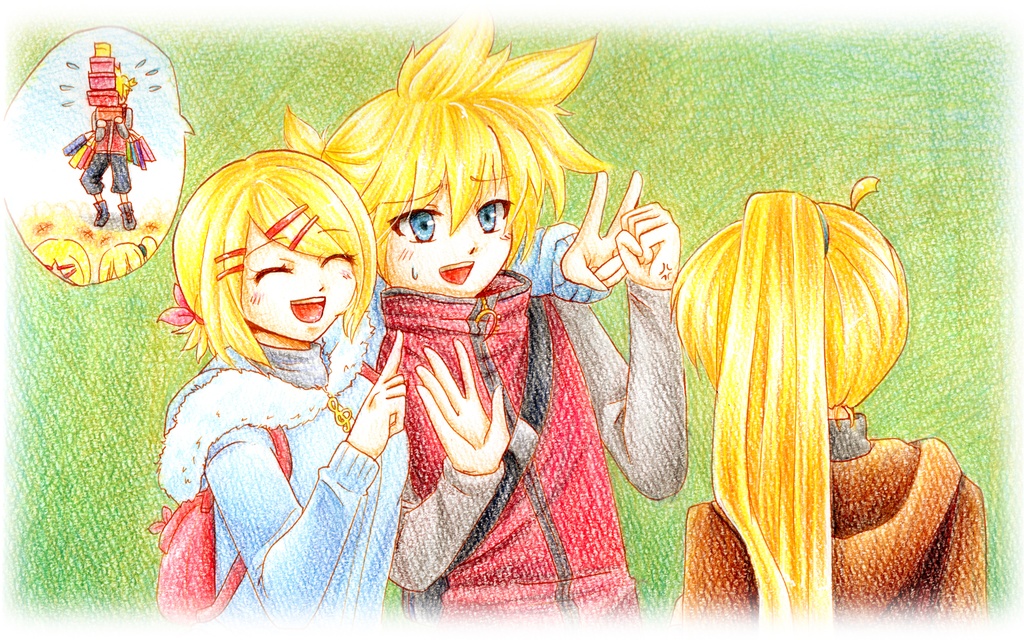 【ボカロ】リンレンネル『弟のレン』 キャンバス