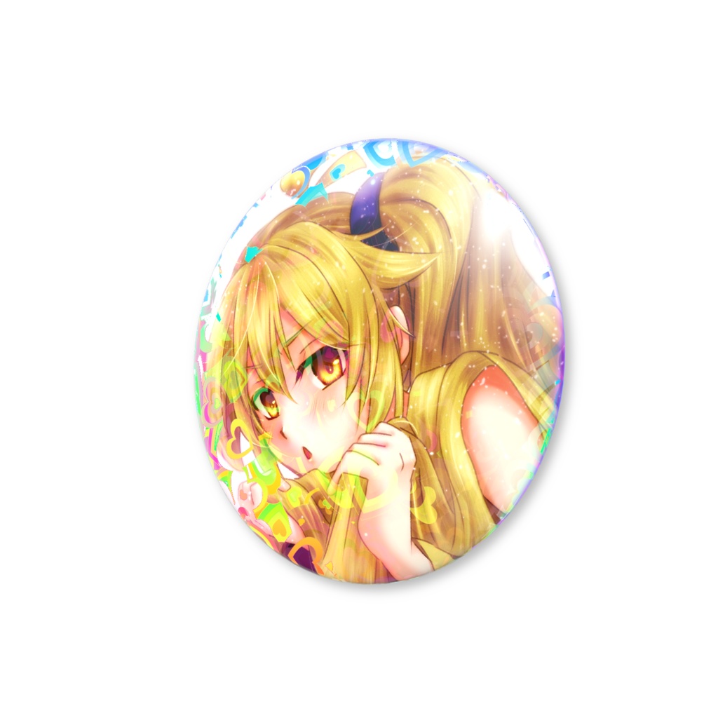 【ボカロ】亞北ネル ハートホログラム缶バッジ