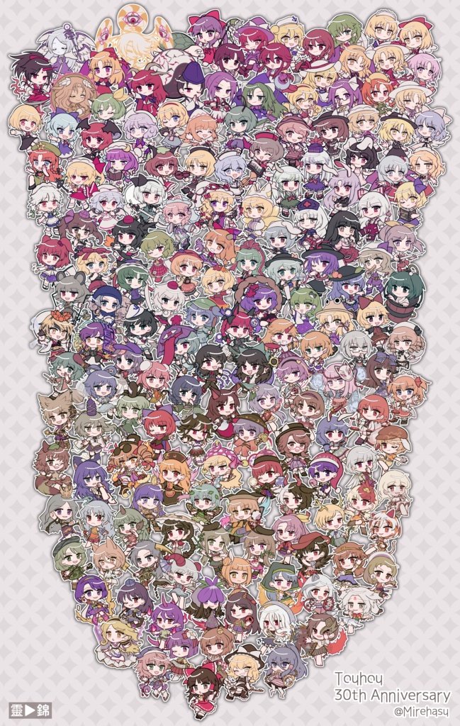 【フリー素材】東方Projectミニキャラ【靈異伝~錦上京】