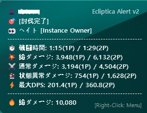 Ecliptica BOSS Aggro & DPS Meter